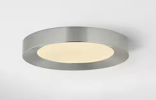 Calloway 15 in. Brushed Nickel Selectable LED Flush Mount