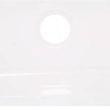 ShowerCast Plus 60 in. x 32 in. Single Threshold Shower Pan in White Includes Square Chrome Shower Drain Kit Left Drain