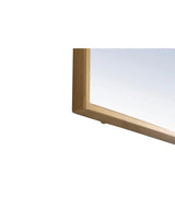 Brass 24 in. W x 40 in. H Rectangle Vanity Mirror