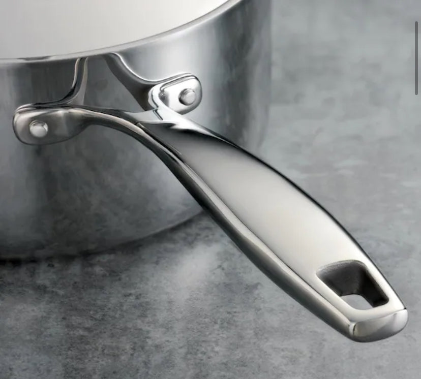 Gourmet Tri-Ply Clad 12-Piece Stainless Steel Cookware Set