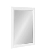 Whitley 23.97 in. W x 33.97 in. H White Rectangle Transitional Framed Decorative Wall Mirror