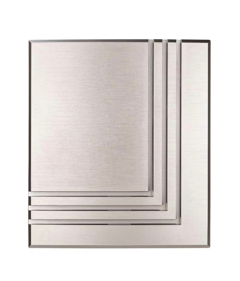 Wireless or Wired Doorbell Chime, Brushed Nickel