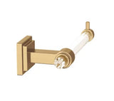 Glacio 7-1/16 in. (179 mm) L Single Post Toilet Paper Holder in Clear/Champagne Bronze