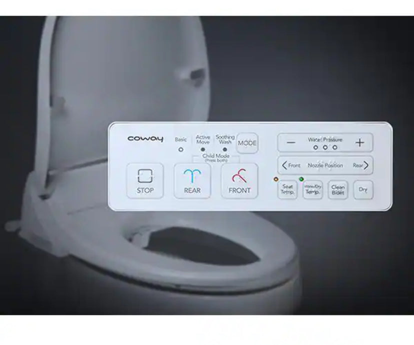 Bidetmega 400 Electric Bidet Seat for Elongated Toilets in White