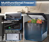 Garage Ready 20.67 in. 1.8 cu. ft. Manual Defrost Chest Freezer with Temperature Alarm Chest Freezer in Black