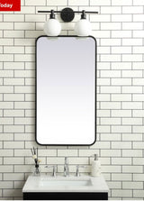 Evermore 36 X 20 inch Black Mirror