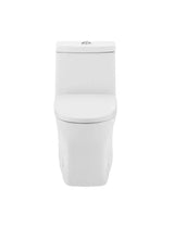 Sublime II 10 in. Rough-in 1-piece 1.1/1.6 GPF Dual Flush Elongated Toilet in Glossy White, Seat Included