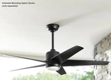 Mena 54 in. White Color Changing Integrated LED Indoor/Outdoor Brushed Nickel Ceiling Fan with Light Kit and Remote