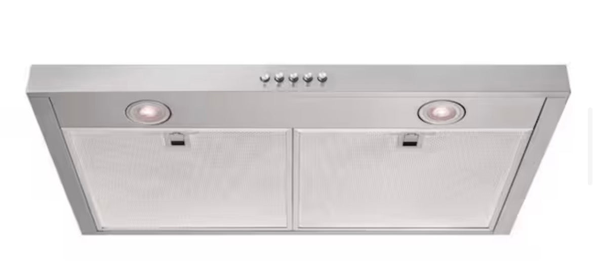 30 in. 320 CFM Convertible Under Cabinet Range Hood in Stainless Steel