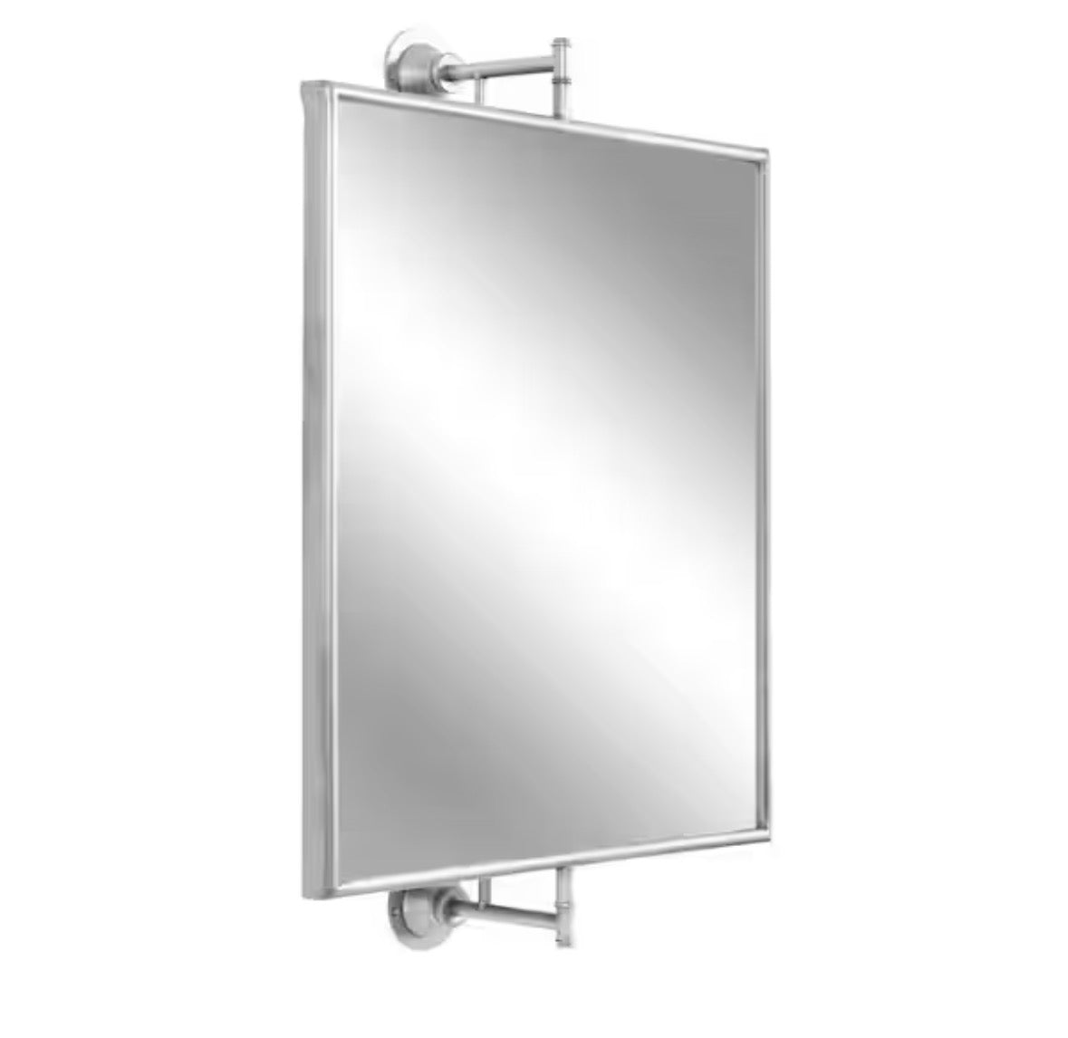 Darbridge 20.00 in. W x 30.25 in. H Silver Rectangle Traditional Framed Decorative Wall Mirror