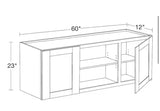 Greenwich Verona White 23 in. H x 60 in. W x 12 in. D Plywood Laundry Room Wall Cabinet with 3 Shelves