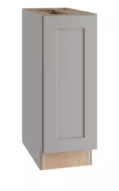 15 in. W x 24 in. D x 34.5 in. H Ready to Assemble Plywood Shaker Base Kitchen Cabinet in Dove Gray