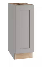 15 in. W x 24 in. D x 34.5 in. H Ready to Assemble Plywood Shaker Base Kitchen Cabinet in Dove Gray