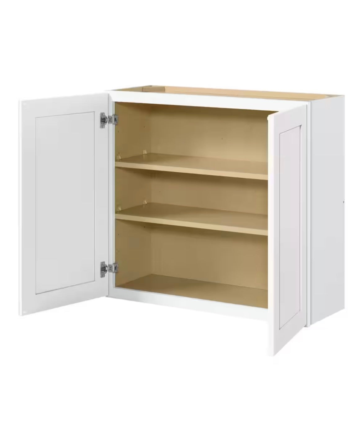 Avondale 33 in. W x 12 in. D x 30 in. H Ready to Assemble Plywood Shaker Wall Kitchen Cabinet in Alpine White