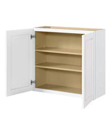 Avondale 33 in. W x 12 in. D x 30 in. H Ready to Assemble Plywood Shaker Wall Kitchen Cabinet in Alpine White
