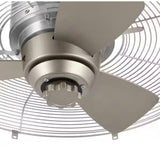 Conyer 20 in. Indoor/Wet Outdoor 3-Speed Anywhere Fan Silver with Convenient Hanging Hook