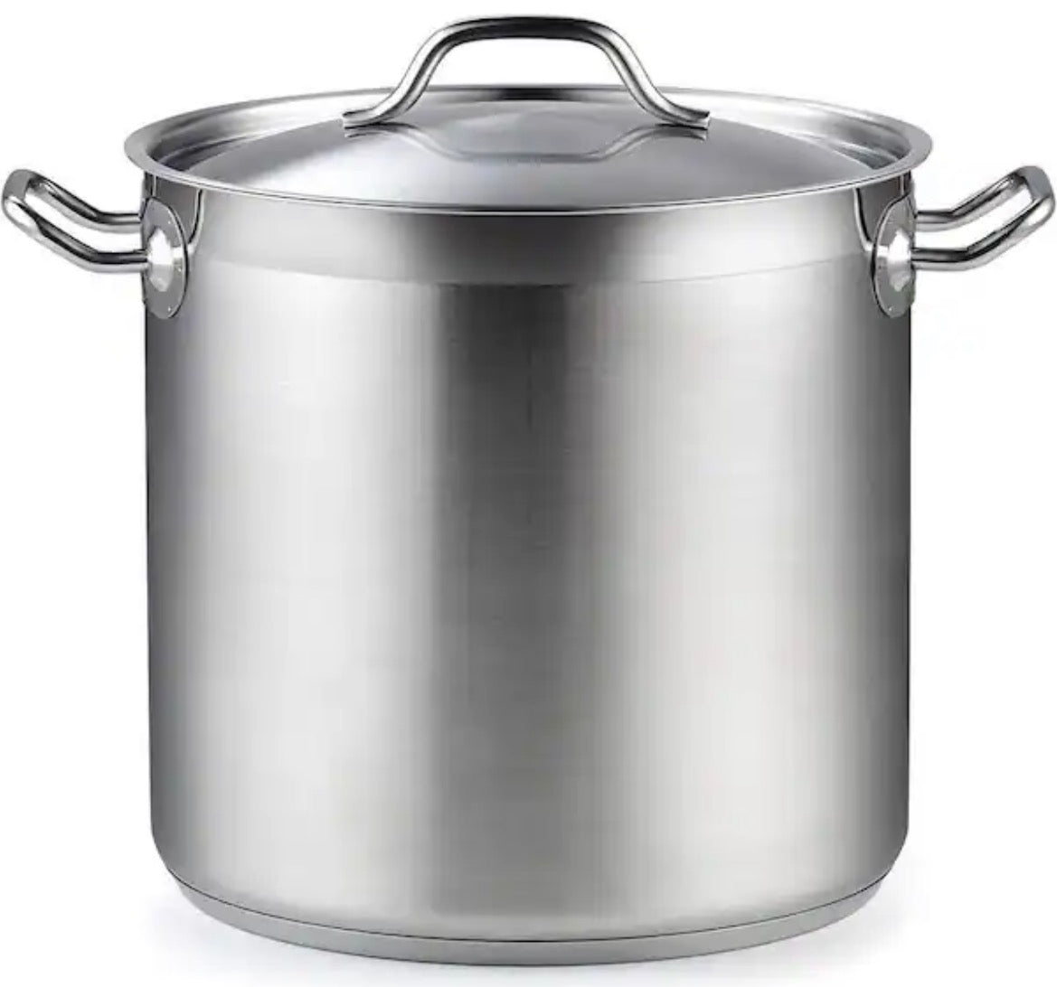 Professional Grade 11 qt. Stainless Steel Stock Pot with Lid