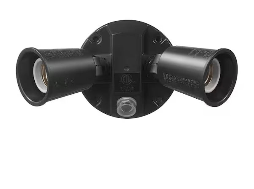 Smart 450 Lumens Low Voltage Black LED Outdoor Spotlight Powered by Hubspace (3-Pack)