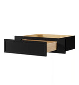 Leyton 30 in. W x 21 in. D x 7.5 in. H Ready To Assemble Plywood Slim Shaker Knee Drawer Base Cabinet in Raven Black