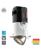Premium Downlight 3 in. 2700K - 5000K Brushed Nickel New Construction/Remodel Recessed Integrated LED Gimbal Kit