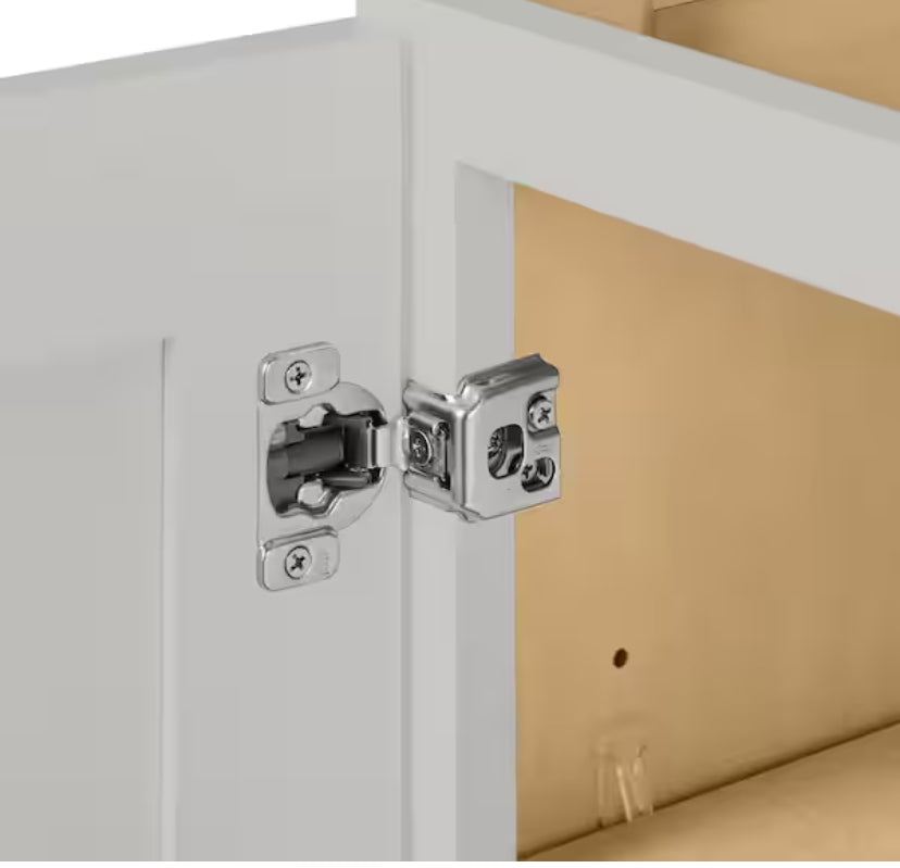 Avondale Shaker Dove Gray Quick Assemble Plywood 30 in Wall Cabinet (30 in W x 42 in H x 12 in D)