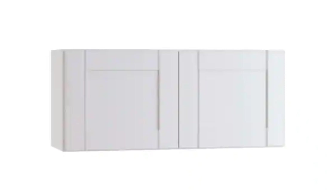 Richmond Verona White Plywood Shaker Ready to Assemble Wall Kitchen Laundry Cabinet Sft Cls 24 in W x 12 in D x 12 in H