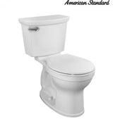 Champion Two-Piece 1.28 GPF Single Flush Round Chair Height Toilet with Slow-Close Seat in White