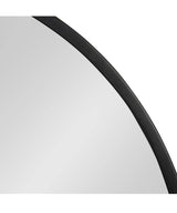 36 in. W x 36 in. H Black Vanity Round Wall Mirror Aluminum Alloy Frame Bathroom Mirror