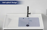Branson 32 in. W x 19 in. D Vitreous China Freestanding Utility/Laundry Sink in White (Faucet Not Included)