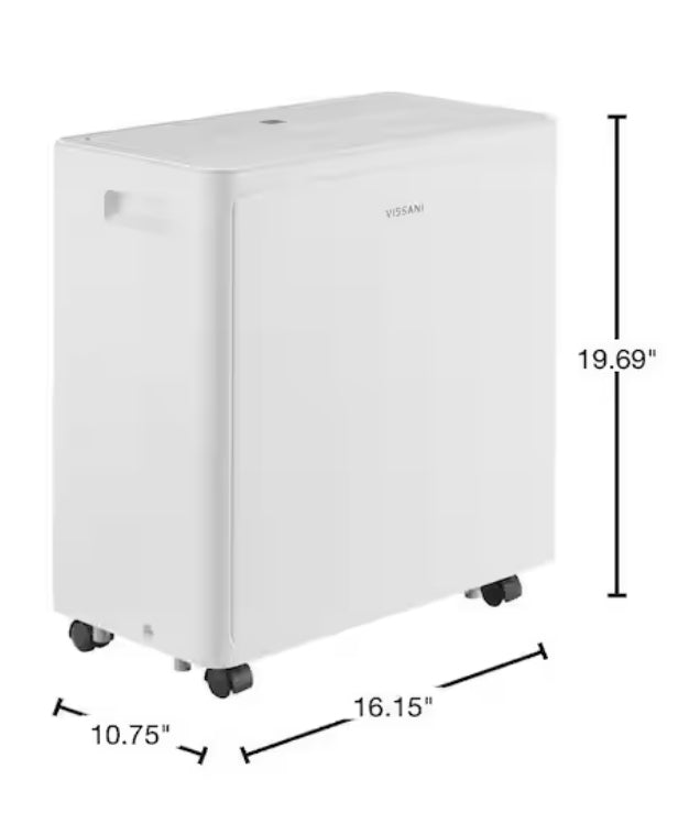 50 pt. Dehumidifier with Pump up to 4,500 sq. ft. ENERGY STAR MOST EFFICIENT for Basement, Garage, or Wet Rooms in White