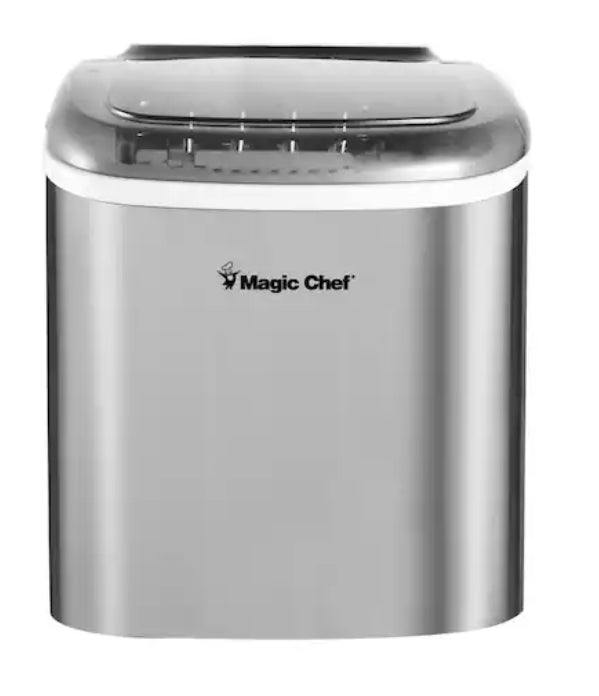 27 lbs. Bullet Ice Countertop Ice Maker in Stainless Steel