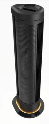 ARA 39 in. 5-Fan Speeds Tower Fan in Black with Ambient Lighting