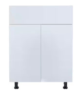 Radiance 36 in. W x 24 in. D x 34.50 in. H Ready to Assemble Slab Base Kitchen Cabinet in White