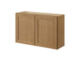 Avondale 36 in. W x 12 in. D x 24 in. H Ready to Assemble Plywood Shaker Wall Bridge Kitchen Cabinet in White Oak