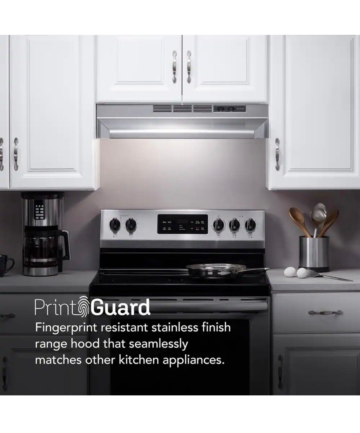 RL6200 Series 30-Inch Ductless Under-Cabinet Range Hood, Stainless Steel Finish
