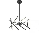Malibu 30-Watt 1 Light Black Modern 3 CCT Integrated LED Pendant Light Fixture for Dining Room or Kitchen