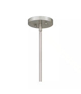 Corbin 3-Light Brushed Nickel Linear Chandelier with White Opal Glass Shades