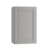 Richmond Vesuvius Gray Plywood Shaker Stock Ready to Assemble Wall Kitchen Cabinet Sft Cls 21 in W x 12 in D x 36 in H