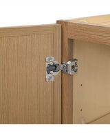 Leyton 27 in. W x 12 in. D x 42 in. H Ready to Assemble Plywood Slim Shaker Wall Kitchen Cabinet in White Oak