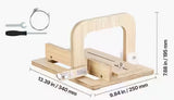 Soap Cutter, 0-2 in. Adjustable Thickness, Wood Soap Slicer with Stainless Steel Adjustable Wire Tension, Extra Wires