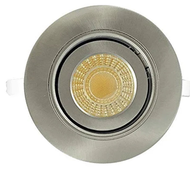 Premium Downlight 3 in. 2700K - 5000K Brushed Nickel New Construction/Remodel Recessed Integrated LED Gimbal Kit