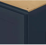 Avondale 15 in. W x 12 in. D x 36 in. H Ready to Assemble Plywood Shaker Wall Kitchen Cabinet in Ink Blue