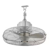 Conyer 20 in. Indoor/Wet Outdoor 3-Speed Anywhere Fan Silver with Convenient Hanging Hook