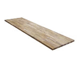 4 ft. L x 25 in. D Unfinished Teak Solid Wood Butcher Block Countertop With Square Edge