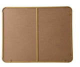 Timeless Home Brass 30 in. W x 36 in. H Rectangle Vanity Mirror