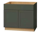 Avondale 36 in. W x 21 in. D x 34.5 in. H Ready to Assemble Plywood Shaker Sink Base Kitchen Cabinet in Fern Green
