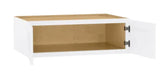 Avondale 36 in. W x 24 in. D x 12 in. H Ready to Assemble Plywood Shaker Wall Bridge Kitchen Cabinet in Alpine White