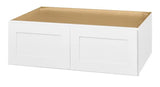 Avondale 36 in. W x 24 in. D x 12 in. H Ready to Assemble Plywood Shaker Wall Bridge Kitchen Cabinet in Alpine White