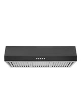 Sarela 30 in. W x 7 in. H 500CFM Convertible Under Cabinet Range Hood in Black with LED Lights and Filter