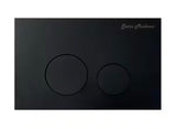 Wall Mount Dual Flush Actuator Plate in Matte Black